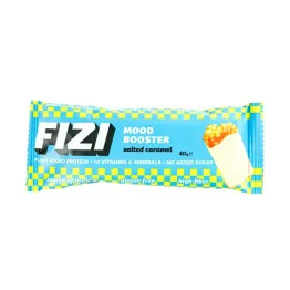 Baton w Białej Polewie Salted Caramel 40 g - FIZI Mood Booster