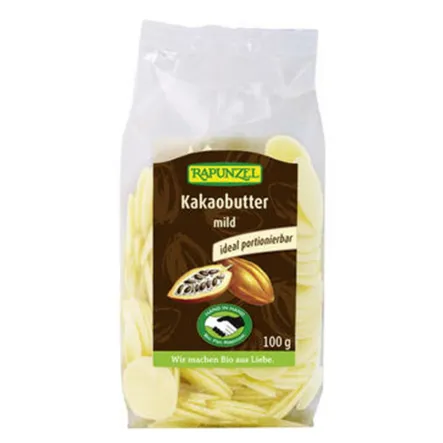 Tłuszcz Kakaowy w Krążkach Bio 100 g - Rapunzel - Masło Kakaowe Spożywcze Ekologiczne