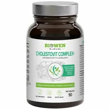 Kapsułki CHOLESTOVIT COMPLEX+ 90 Kapsułek - Biowen