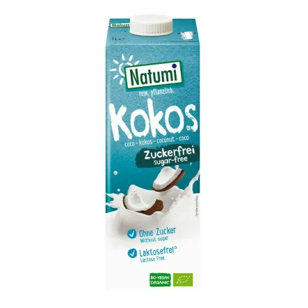 Napój Kokosowy Bez Dodatku Cukru Bio 1 l - Natumi
