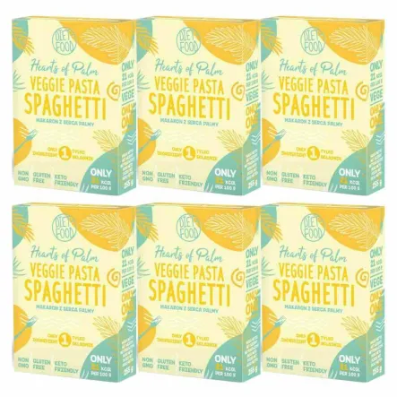 6 x Makaron z Serca Palmy Spaghetti Vaccum Pudełko 255 g - Diet Food