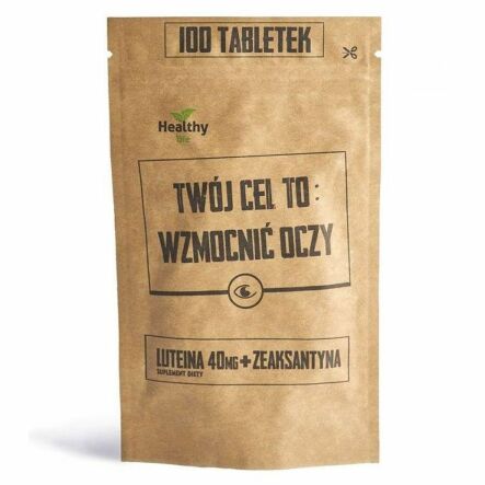 Twój Cel To: Wzmocnić Oczy Luteina plus Zeaksantyna 100 Tabletek - Simple Day