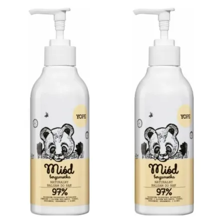 2 x Balsam do Rąk Miód Bergamota 300 ml - Yope 