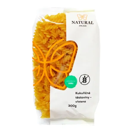 Makaron Kukurydziany Świderki Bezglutenowy 300 g Natural