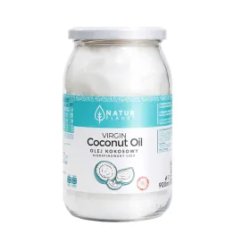 Olej Kokosowy Nierafinowany Virgin 100% Tłoczony na Zimno 900 ml - Natur Planet