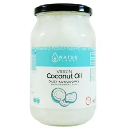 Olej Kokosowy Nierafinowany Virgin 100% Tłoczony na Zimno 900 ml - Natur Planet
