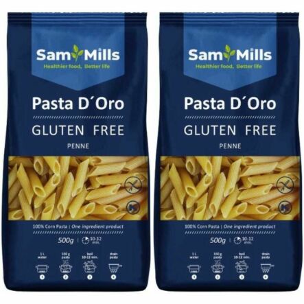 Makaron Bezglutenowy RURKA SKOŚNA 1 kg (2 x 500 g) - SamMills