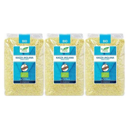 Zestaw 3 x Kasza Jaglana Bezglutenowa Bio 1 kg - Bio Planet