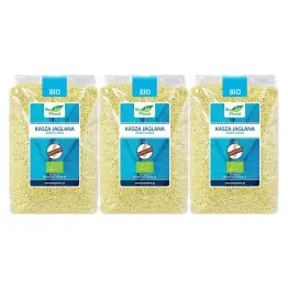 Zestaw 3 x Kasza Jaglana Bezglutenowa Bio 1 kg - Bio Planet
