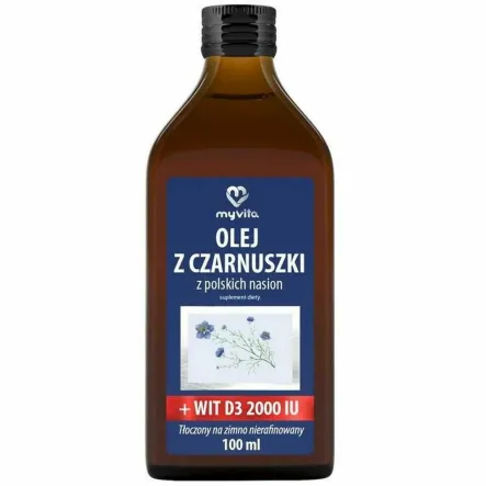 Olej z Czarnuszki+ Witamina D3 100 ml - MyVita