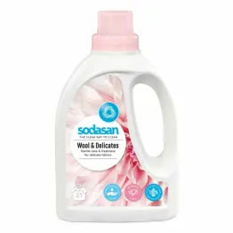 Płyn do Prania Wełny i Delikatnych Tkanin Bio 750 ml - Sodasan