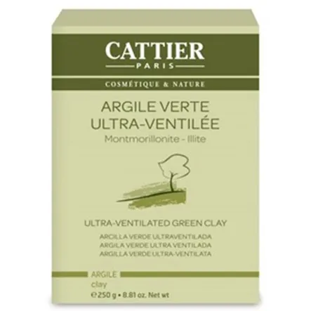 Glinka Zielona  Proszek Do Twarzy I Ciała Eko 250 g - Cattier - Wyprzedaż