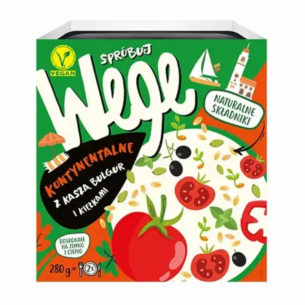 SpróbujWEGE Kontynentalne: Kasza Bulgur i Kiełki 280 g - Joyfood