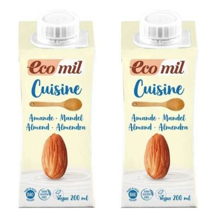 2 x Śmietanka Migdałowa UHT Bio 200 ml - Ecomil