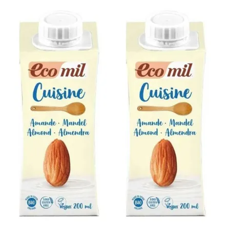 2 x Śmietanka Migdałowa UHT Bio 200 ml - Ecomil