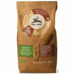 Makaron z Płaskurki Razowy Penne Bio 500 g - Alce Nero