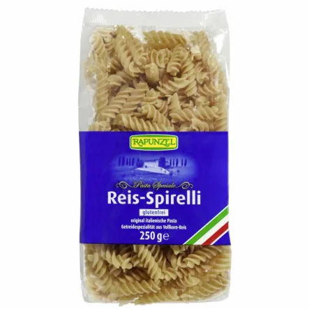 Makaron Ryżowy Razowy Świderki Bezglutenowy Bio 250 g - Rapunzel