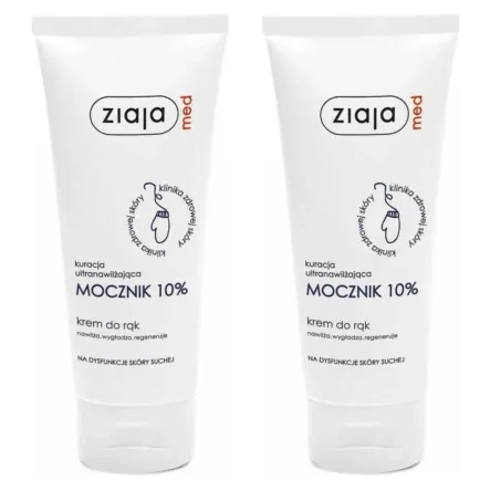 2 x Krem do Rąk Mocznik 10% Kuracja Ultranawilżająca 100 ml - Ziaja Med