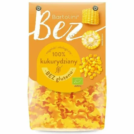 Makaron Kukurydziany Fala Bezglutenowy Bio 250 g - Bartolini