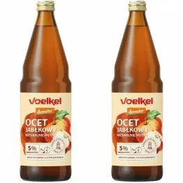 Zestaw 2 x Ocet Jabłkowy Niepasteryzowany Niefiltrowany Bio DEMETER 750 ml - Voelkel