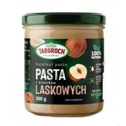 Pasta z Orzechów Laskowych 300 g - Targroch 