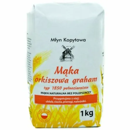 Mąka Orkiszowa Graham Typ 1850 1 kg - Młyn Kopytowa