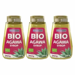 3 x Syrop z Agawy Jasny 245 g Bio -  NaturAveena