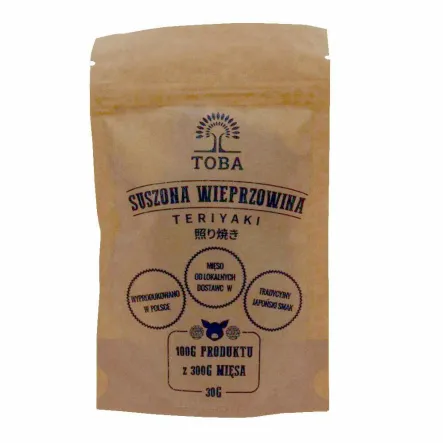 Suszona Wieprzowina Teriyaki 30 g - TOBA