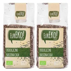 Nasiona Chia 400 g Bio - Zestaw 2 x Nasiona Chia Bio 200 g - Eureko - Szałwia Hiszpańska Eko