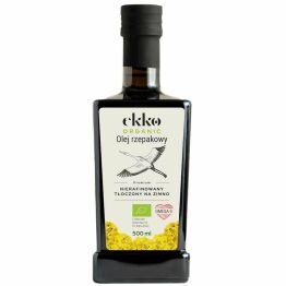 Olej Rzepakowy Nierafinowany Tłoczony Na Zimno Bio 500 ml - Ekko Organic