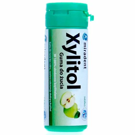 Xylitol Guma do Żucia Jabłko (30 Sztuk) - Miradent