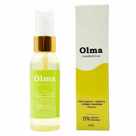 Olejek Arganowo - Migdałowy z Olejem z Awokado Odżywczy 50 ml - Olma Cosmetics