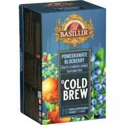 Herbatka COLD BREW Pomegranate Blueberry Saszetki 40 g (20x 2 g) - BASILUR