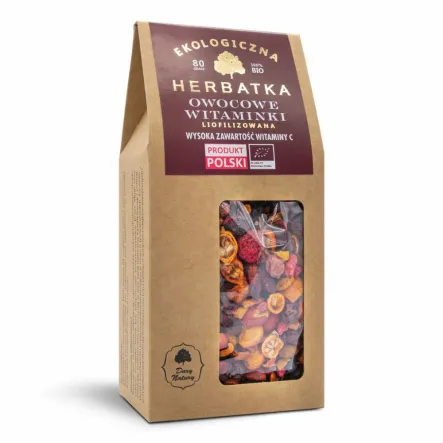Herbatka Liofilizowana Owocowe Witaminki EKO 80 g - Dary Natury