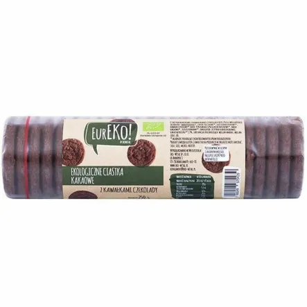 Ciastka z Kawałkami Czekolady Wegańskie Bio 250 g - Eureko!
