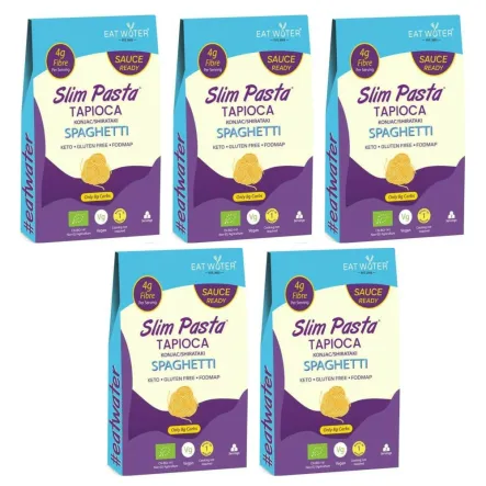 5 x Makaron z Tapioki i Konjac Spaghetti Bezglutenowy Bio 200 g - SLIM PASTA