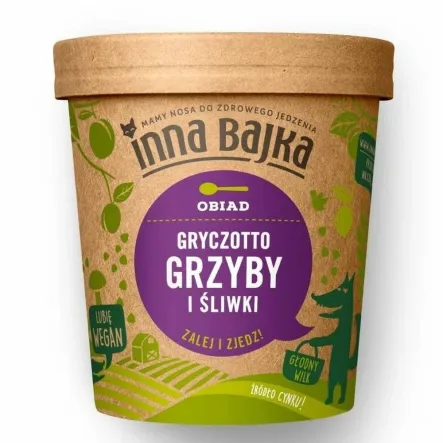 Gryczotto Grzyby i Śliwka 70 g - Inna Bajka