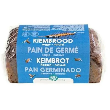 Chleb Esseński Żytni Bio 400 g Terrasana - Przecena Krótka Data Minimalnej Trwałości