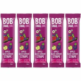 5 x Przekąska Jabłkowo - Porzeczkowa Bez Dodatku Cukru 14 g - Bob Snail