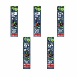 5 x Przekąska Jabłkowo - Porzeczkowa Bez Dodatku Cukru 14 g - Bob Snail