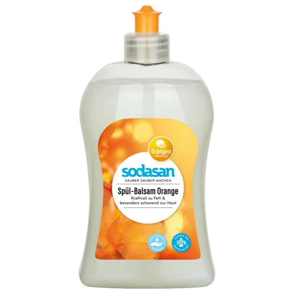 Balsam do Zmywania Naczyń o Zapachu Pomarańczy 500 ml Bio - Sodasan 