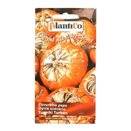 Dynia Ozdobna Turecki Turban 2 g - Plantico - Przecena Krótka Data Minimalnej Trwałości