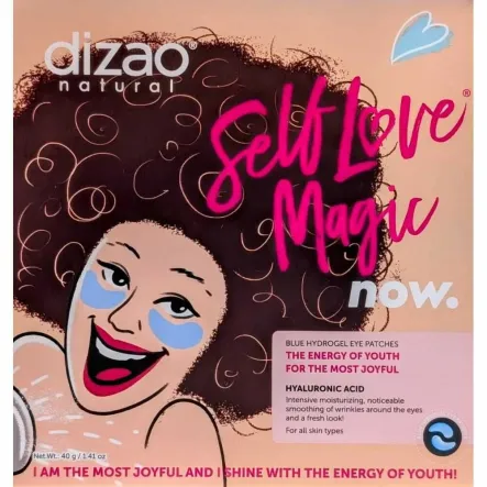 Niebieskie Płatki Hydrożelowe Pod Oczy Nawilżanie, Wygładzanie 1 Zestaw (2 Płatki) - Dizao Natural