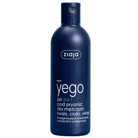 Żel 3 w 1 Pod Prysznic Dla Mężczyzn YEGO 300 ml - Ziaja