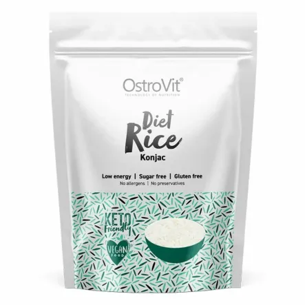 Makaron Konjac Diet Rice 400 g Keto Friendly (250 g) - OstroVit 