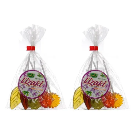 Zestaw 2 x Lizaki Bezcukrowe Ksylitolki 5 X 10 G - Aka
