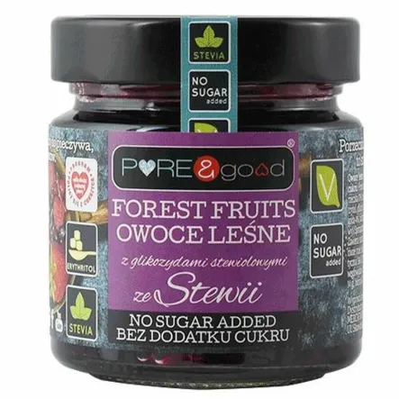 Owoce Leśne ze Stewią Bez Dodatku Cukru 200 g - Pure&Good