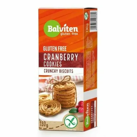 Herbatniki Żurawinki Bezglutenowe 130 g - Balviten
