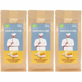 3 x Mieszanka Chleba Bezglutenowa Klasyczna BIO 420 g - Pięć Przemian