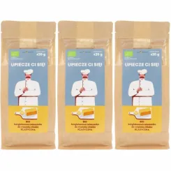 3 x Mieszanka Chleba Bezglutenowa Klasyczna BIO 420 g - Pięć Przemian